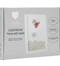 Vanilla Copenhagen Gæstebog - Ramme m. Hjerte - Hvid