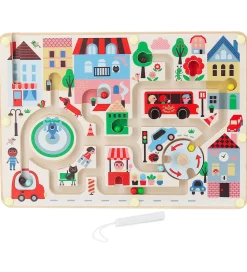 Vilac Magnetisk Labyrint - Træ - Lille By