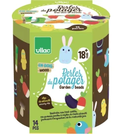 Vilac Træperler - 14 Dele - Grøntsager