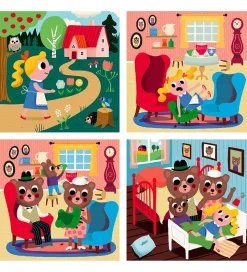 Vilac Træpuslespil - 4x9 Brikker - Guldlok