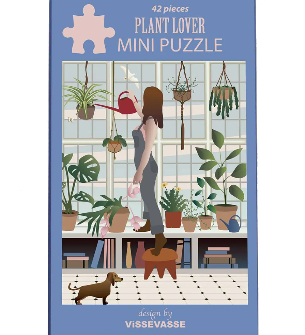 Vissevasse Puslespil - Mini - 10x13 cm - 42 Brikker - Plant Love