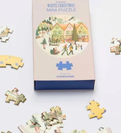 Vissevasse Puslespil - Mini - 11x11 cm - White Christmas