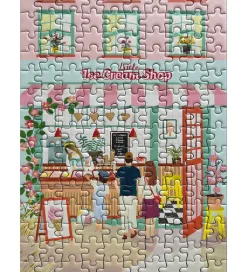 Vissevasse Puslespil - 15x21 cm - 150 Brikker - Little Ice Cream