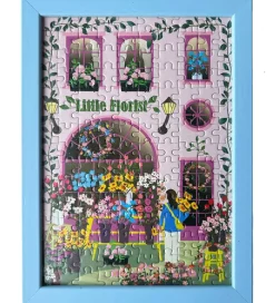 Vissevasse Puslespil - 15x21 cm - 150 Brikker - Little Florist