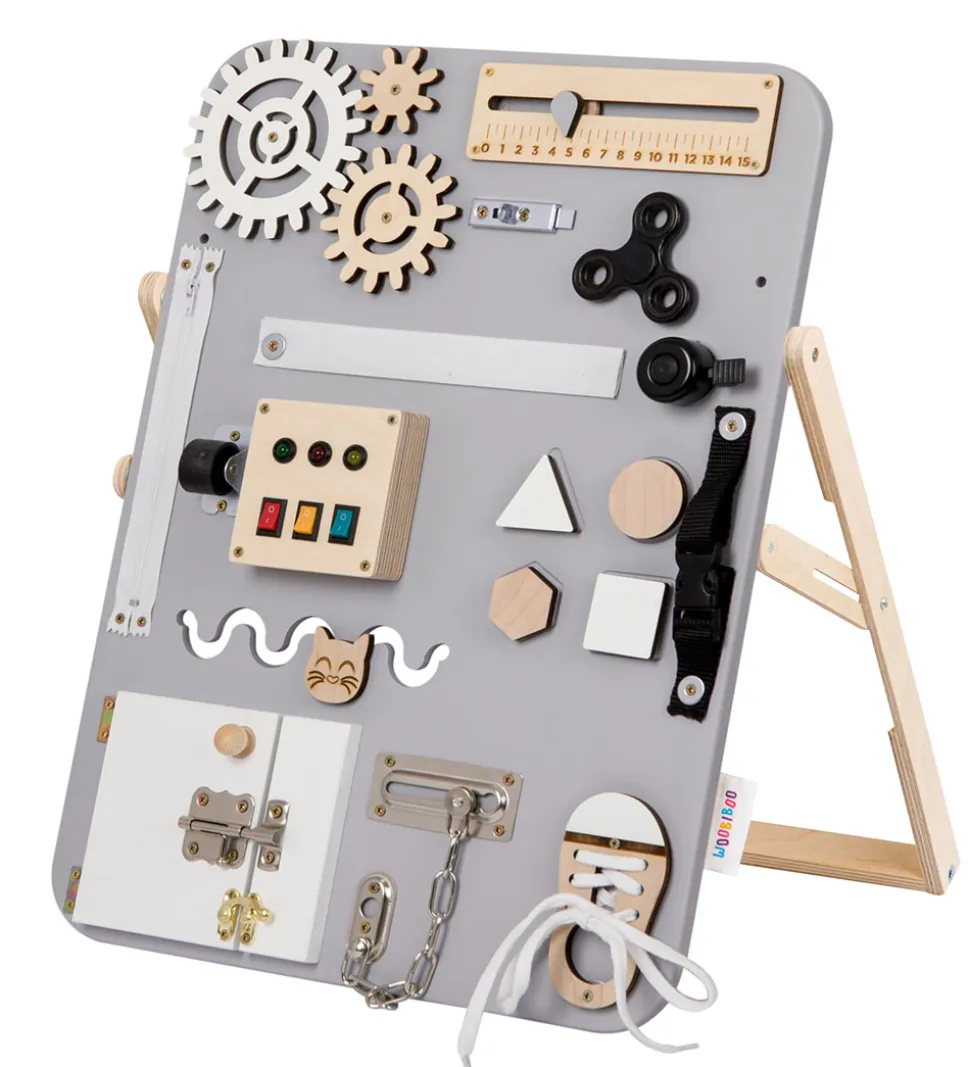 Woobiboo Woobiboard - Standing Enjoy - Grey/Natural